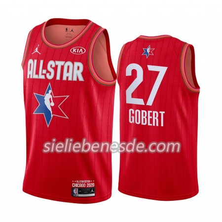 Herren NBA Utah Jazz Trikot Rudy Gobert 27 2020 All-Star Jordan Brand Rot Swingman